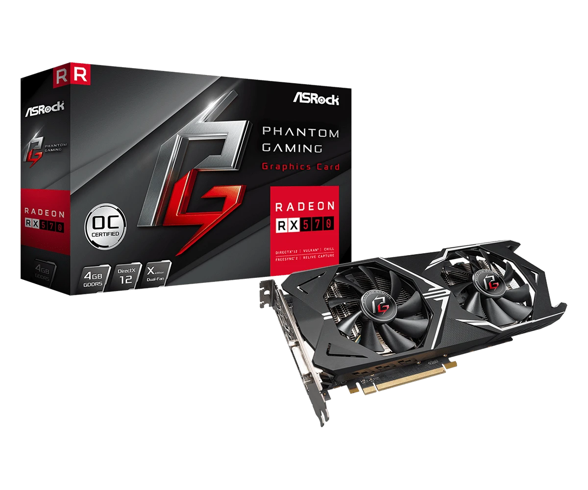 ASRock Phantom Gaming X Radeon RX570 4G OC